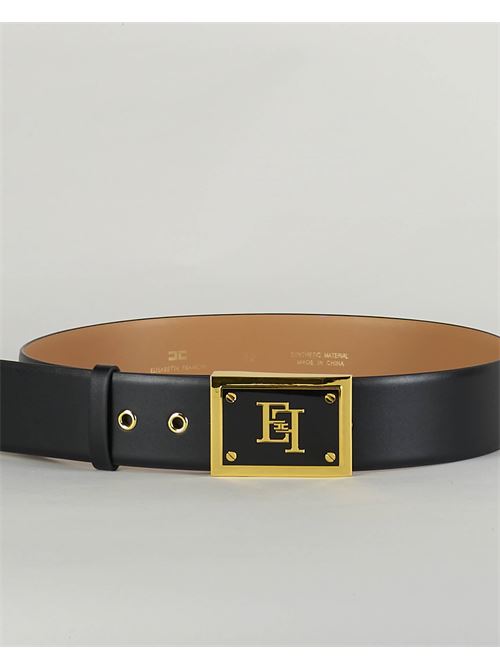 Cintura alta in materiale sintetico con fibbia a cassetta Elisabetta Franchi ELISABETTA FRANCHI | Cintura | CT01S41E2110
